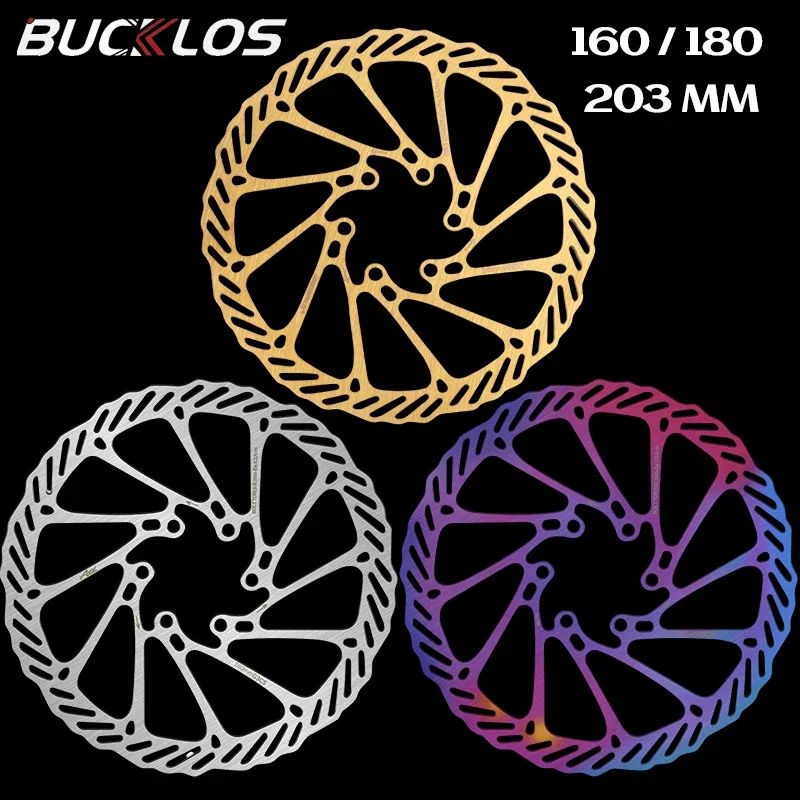 

BUCKLOS Bike Disc Brake Rotor 160mm 180mm 203mm G3 Mountain Road Bicycle Brake Disc Rotors with 6 Bolts Ultralight Bike Part