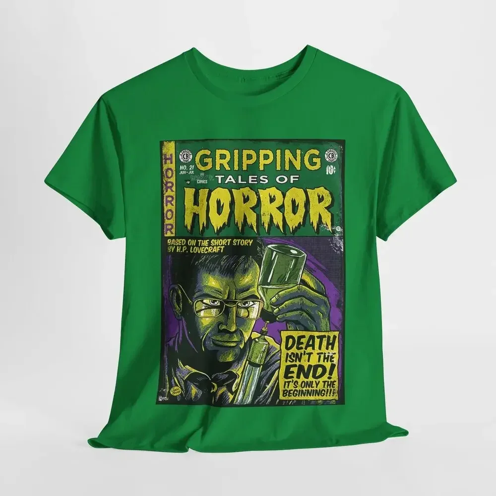 Re-Animator 1985 Movie Horror Ricky P Comics T shirt Unisex Heavy Cotton Tee