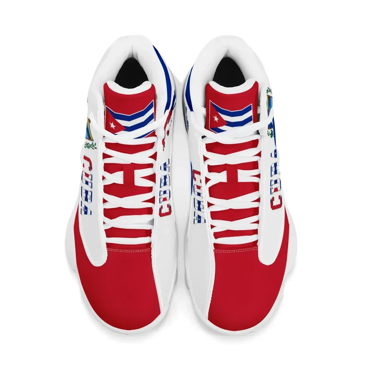 CUBA Flag Custom Cool Men Basketball Sneakers Custom POD Tennis Shoes for Male Teens Personalized Gift Running Shoe Dropshipping