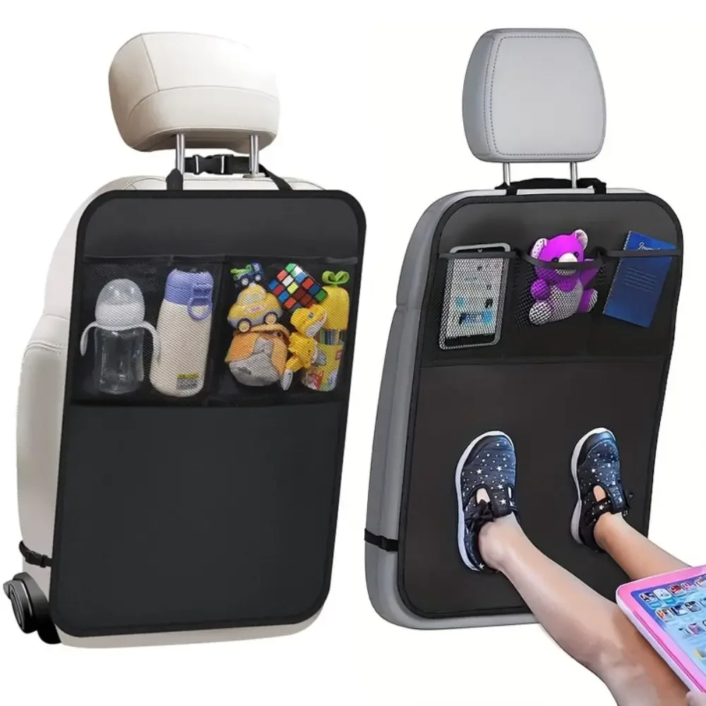 

Car Seat Back Protector Cover, Anti-Dirt Anti-Kick Pad with Storage Pocket, Universal Auto Interior Organizer Accessory
