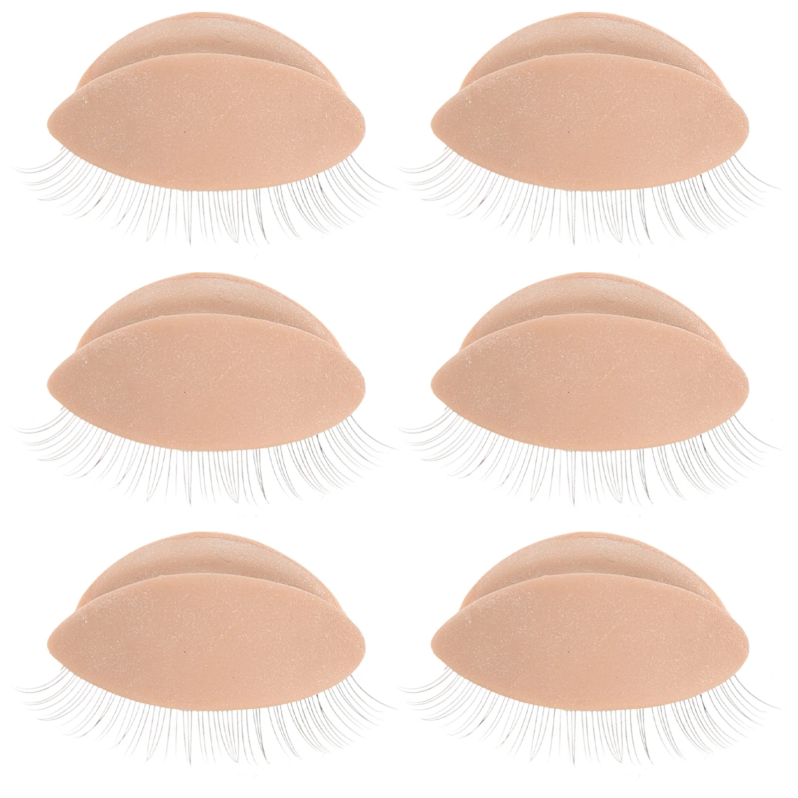 Palpebra realistica rimovibile per la pratica dell'estensione delle ciglia Palpebre di ricambio Strumento per l'addestramento della testa del manichino Trucco Artistry