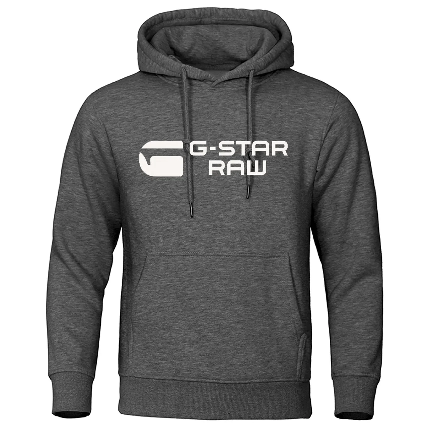 2024 New G-star RAM trendy fashion casual sportswear comfortable printed loose top pullover men\'s hooded sweatshirt street wear