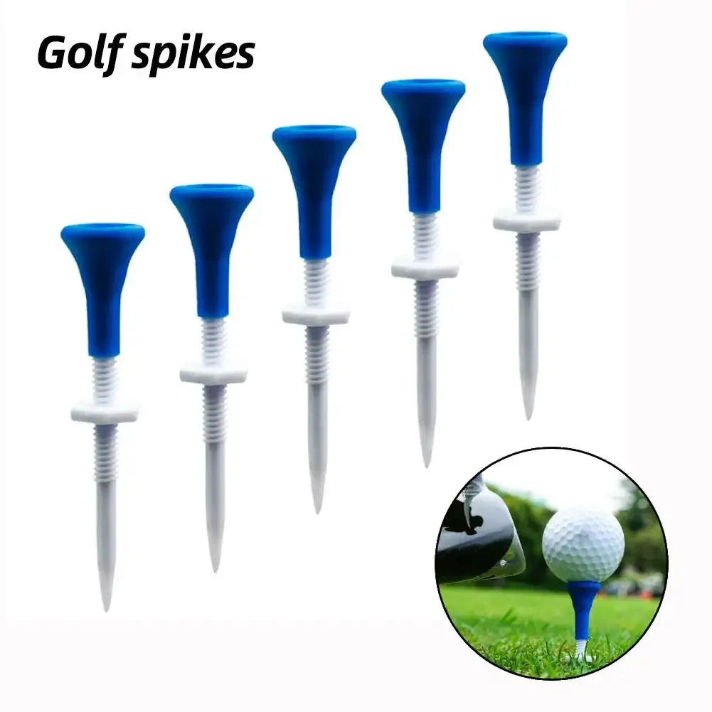 5pcs Golf Ball Nail Tees Adjustable Height Mini Golf Limit Tees Portable Reusable Training Aids Outdoor Sports Accessories