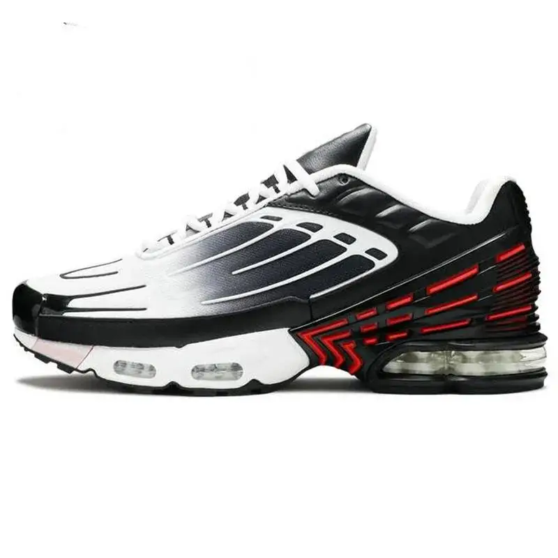 TN PLUS 3 nuevo plata negro al aire libre transpirable cómodas zapatillas mujeres hombres zapatos para correr 40-46