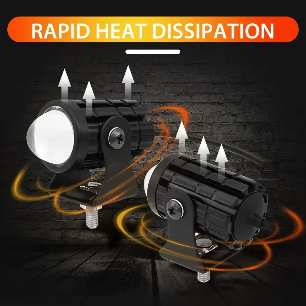 LED Spotlight Headlights explorers Motorcycle Accessories Truck Car Auxiliary Additional Mini Projector Headlamp Fog Lights 2pcs