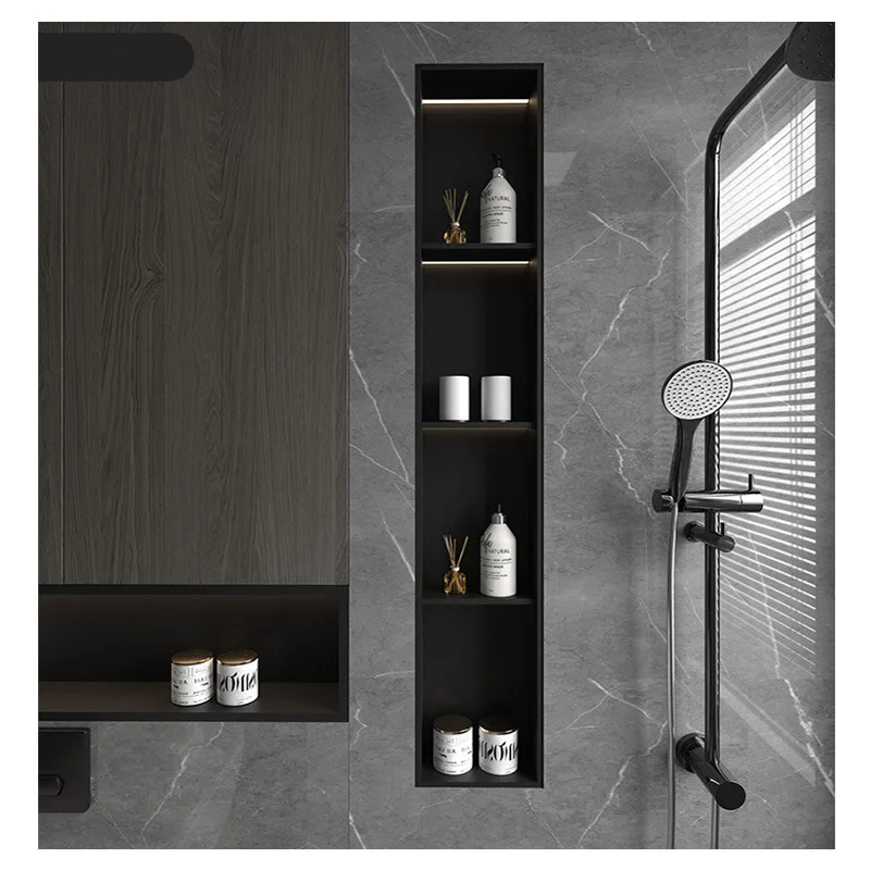 304 Stainless Steel Shower Niche OEM Bathroom Recessed Shelf Hotel Project Sheet Metal Manufacturing Products