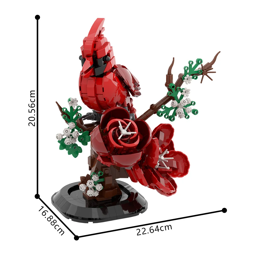 MOC Raven Model Bouwstenen Sets Slimme Raven Zwarte Vogel 3D Huisdecoratie Steentjes STEM Speelgoed Volwassenen Valentijnsdag Cadeau