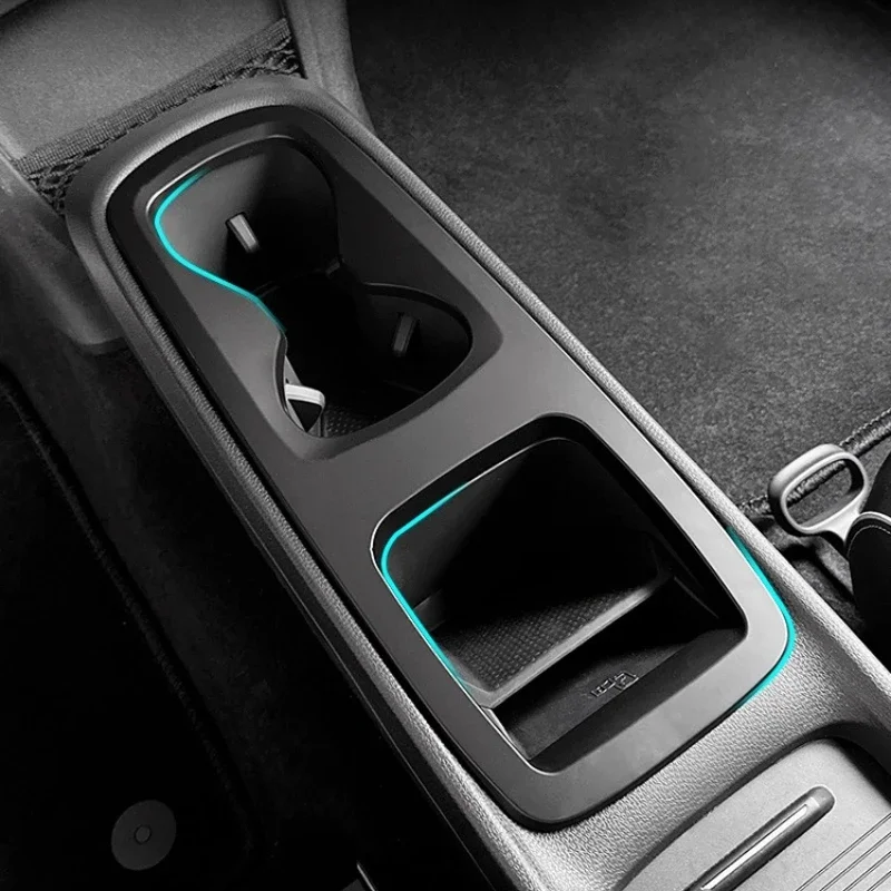 Cubierta protectora de cuero para Ford Ranger 2023-2025, pieza Mod de palanca de cambios electrónica cosida a mano + Volkswagen ID.3 Central Co