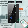 Tuya 도어 잠금 앱 유리 지문 블루투스 스마트 안경 전자 생체 인식 도어 잠금 장치 13.56Mhz RFID 원격 제어 잠금 해제 1