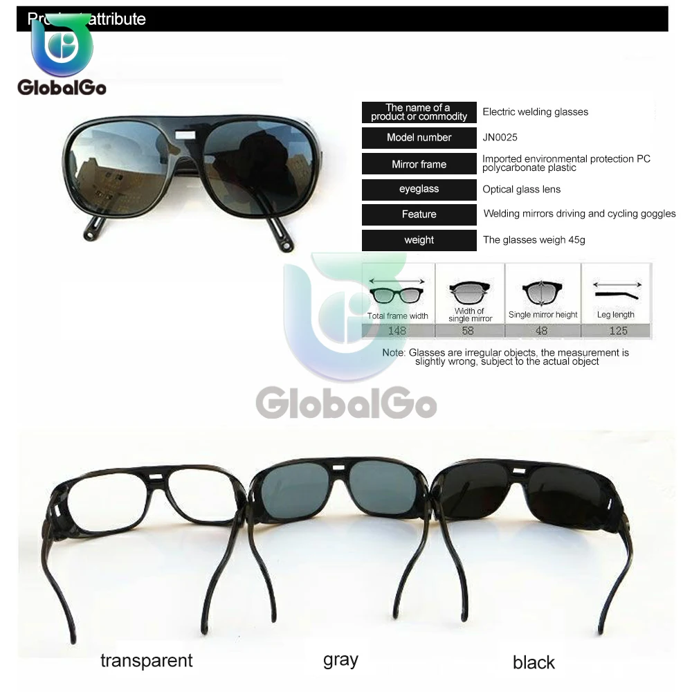 209 Gafas De Soldadura Soldador De Gas De Argón Gafas de Protección de Trabajo de Seguridad Equipo Protector de Ojos