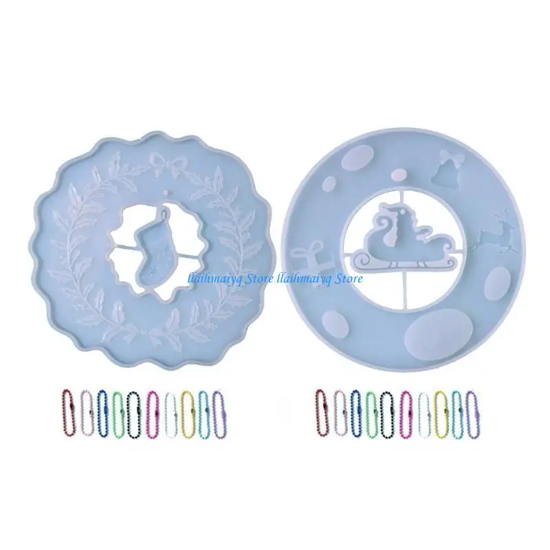 573B عيد الميلاد قوالب راتنج السيليكون مع قوالب صب الراتين