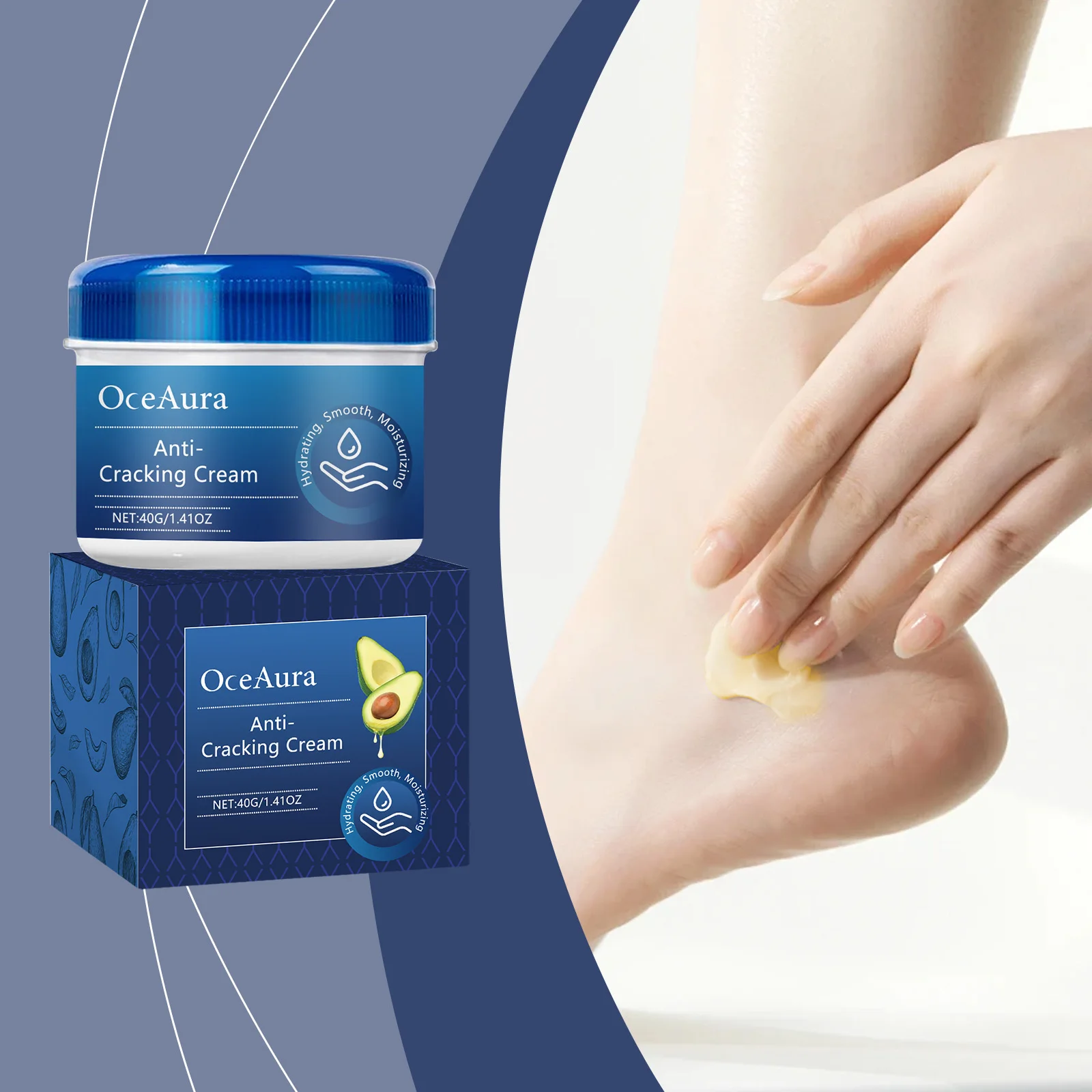 

Anti-Drying Foot Care Cream Heel Cracked Repair Products Removal Dead Skin Moisturiz Nourish Skin Care Refreshing But Not Greasy