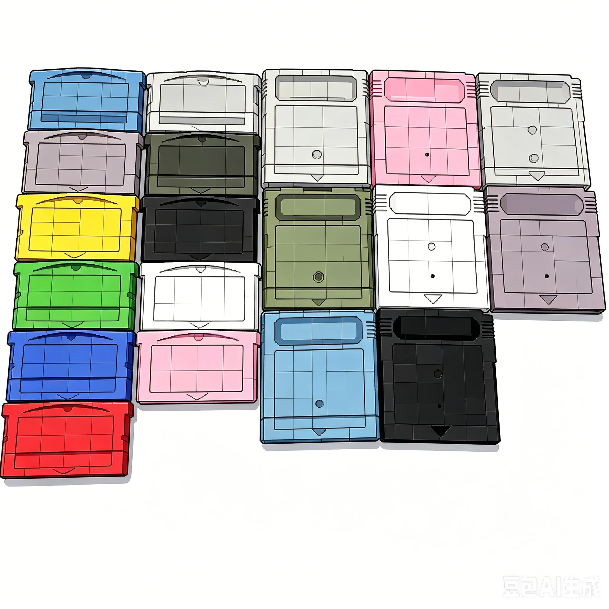 Image of Hochwertige, transparente Spielkassettenhülle ohne Logo für GBA GBC DMG Game Boy Color Advance Ersatzkartenhülle