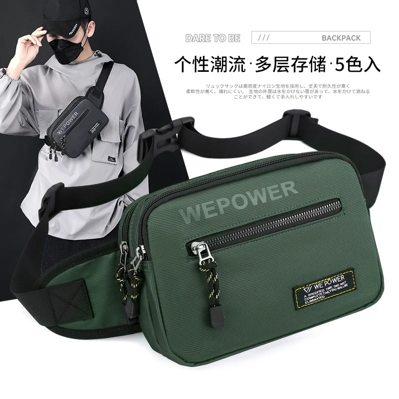 

Men's and women's chest bag sports outdoor leisure waist bag new high-capacity couple Single Shoulder Messenger Bag tide bag