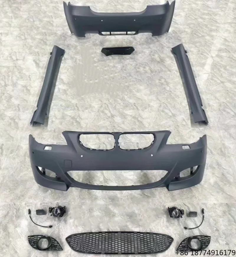 

Automobile Modification for 5 Series E60 2002-2010 Upgrade to M Tech Style Body Kit Front and Rear Bumper Grille Side Skirts