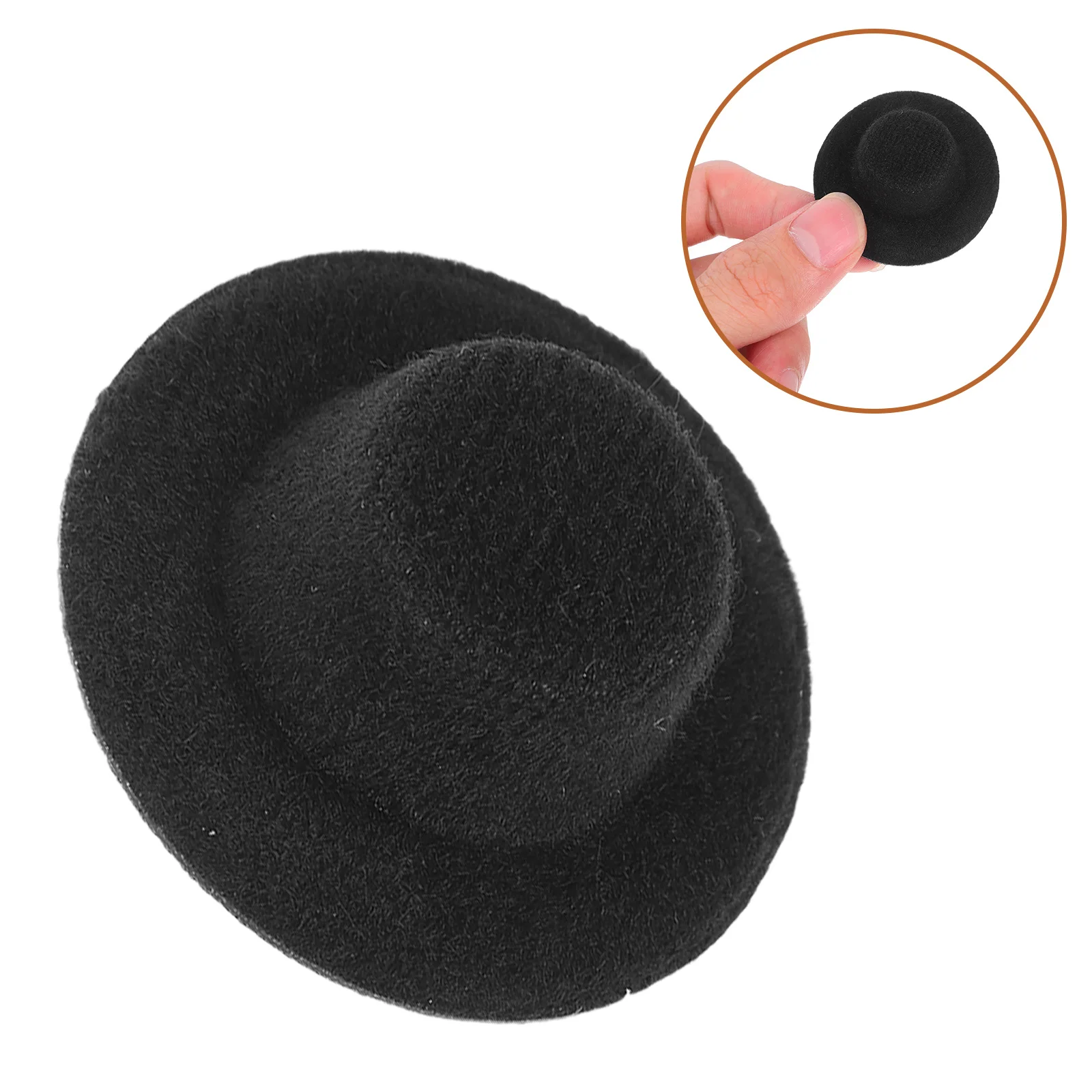 

20Pcs Mini Hats Soft Felt Top Hat Decorations for DIY Crafts Christmas Party Accessories Mini Hats Soft Top Hat