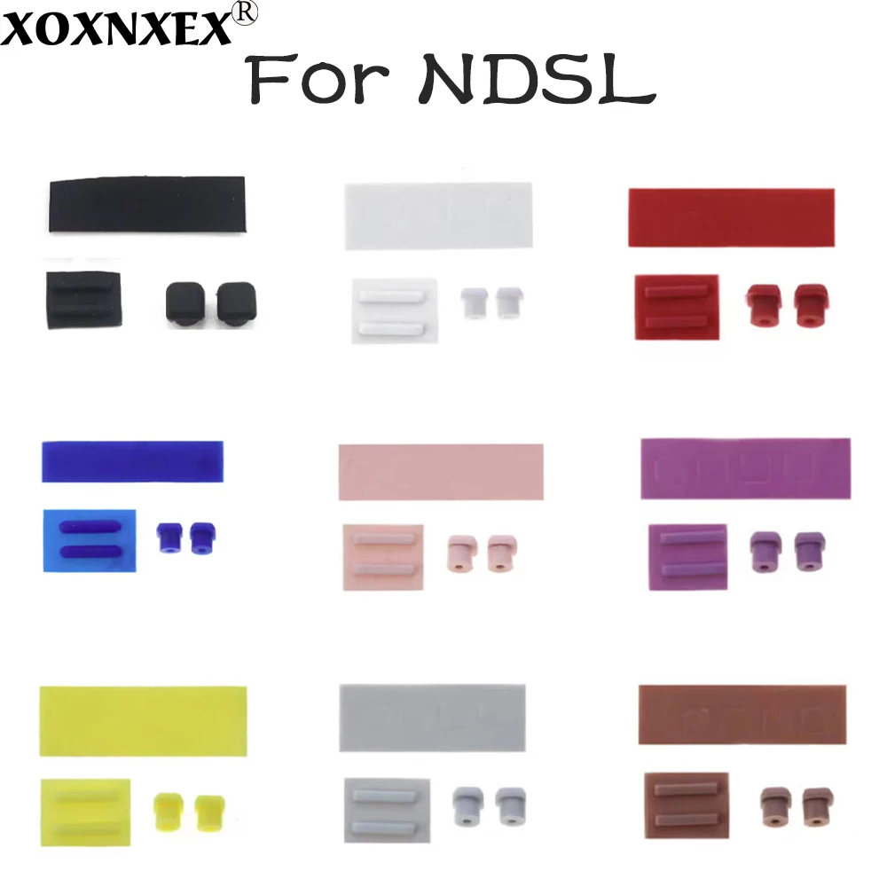 1Set Rubber Screw Cap Cover Set Replacement For DS Lite For NDSL Game Consol Screw Feet Rubber Pad