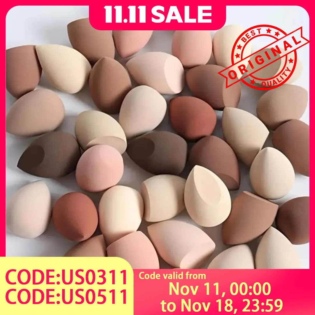 12-Pack Coffee Color Beauty Blenders - Flawless Foundation Application for Holiday Parties - Makeup Sponge Set