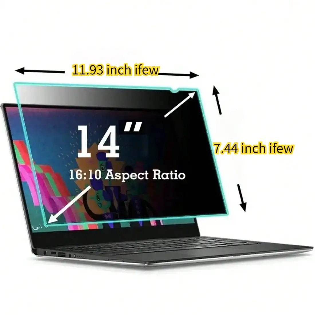 Laptop PC Monitor Sichtschutzfolie Anti-Spy-Film Notebook Computer Anti-Peeping-Filter 12,5 13,3 14 15,6 16 17,3 Zoll