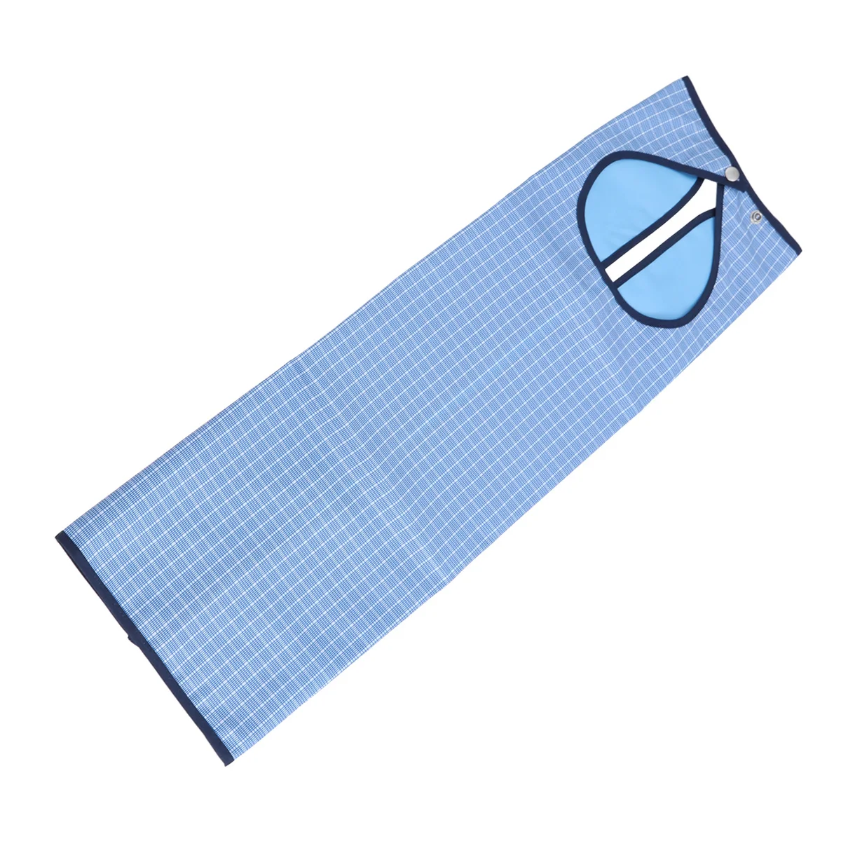 

Plaid Double Layer Adult Machine Washable Waterproof Bib Mealtime Protector Detachable Clothing Protector Bib