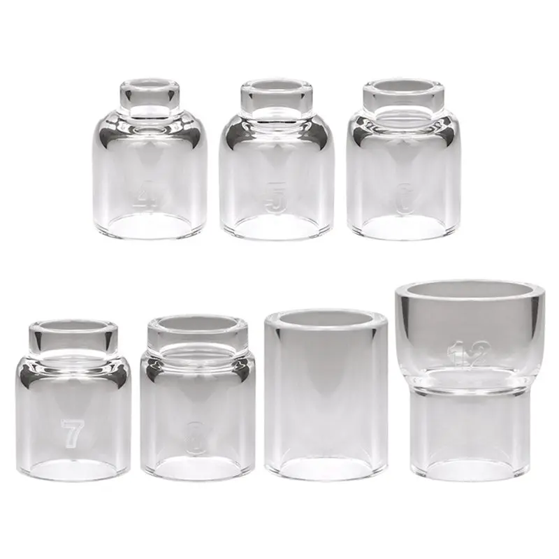 Kit de pièces de torche ABSJ, pour WP17/18/26, Compatible 41 pièces, couvercle d'anneau de buse de torche de soudage TIG, lentille à gaz, tasses en verre Pyrex 4-12Mm