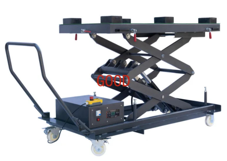 Nuova energia veicolo batteria ascensore cambio sollevamento motore carrello mobile batteria smontaggio e montaggio piattaforma di sollevamento