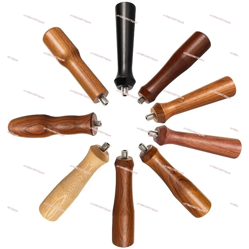 M10 Coffee Portafilter Handle Solid Wooden Handle For Filter Holder Revolving Handle Espresso Coffee Cafe Machine Accessories