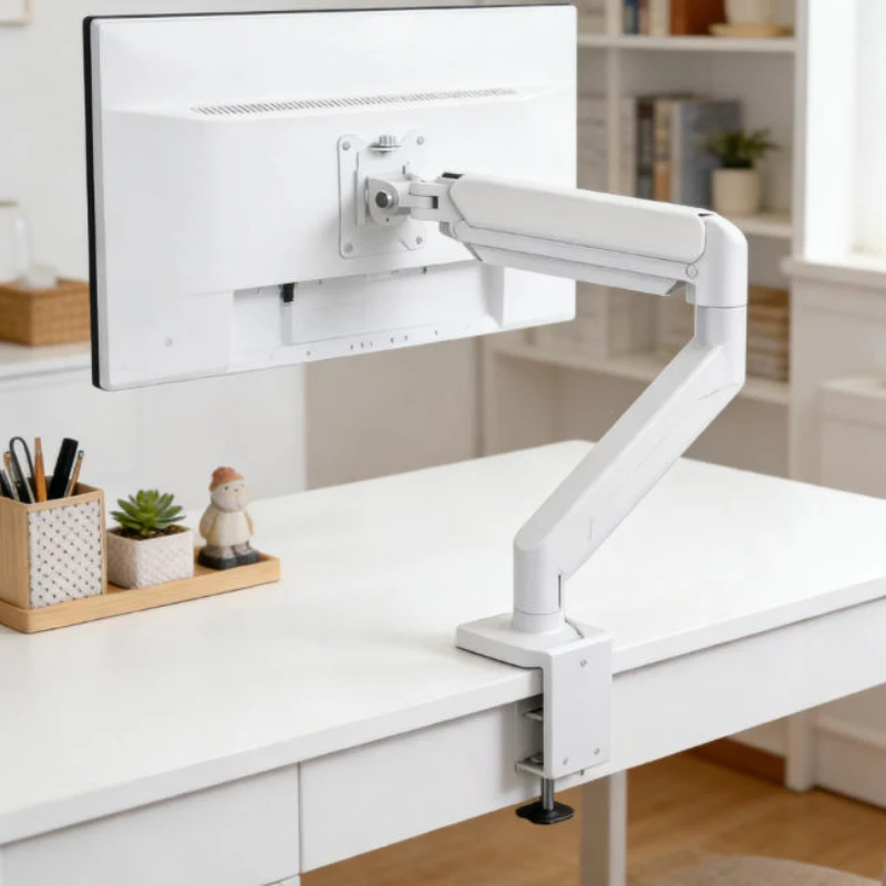 

Universal 32 Inch Computer Monitor Desk Mount Single Screen Bracket Up To 19.8 Lbs Adjustable Stand For Home Office Use