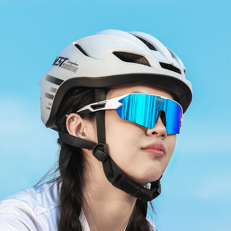 WEST BIKING Cycling Glasses UV400 Protection Sports Sunglasses Men Women MTB Road Bike Eyewear Cycling Colorful Coating Goggles