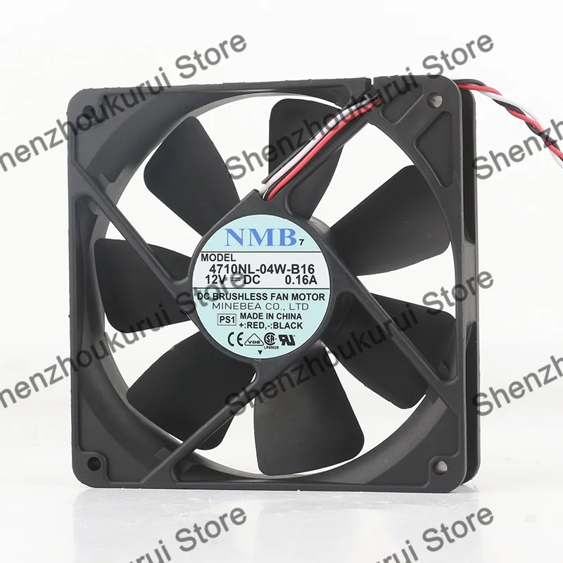 

4710KL-04W-B16 120X120X25MM DC12V New Original NMB 0.16A 12025 4-wire Cooling Fan 12CM