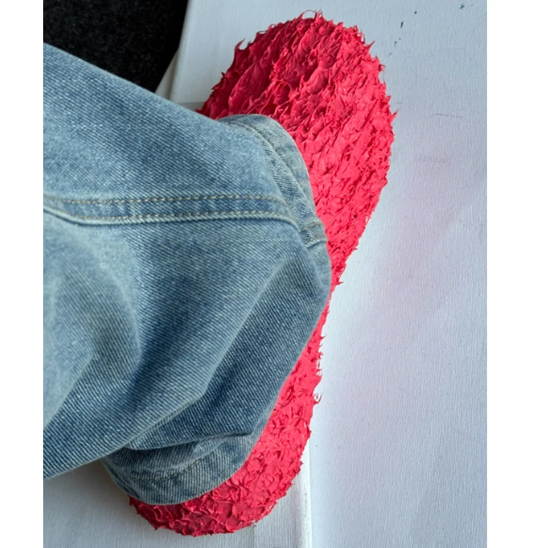 Men's Avant-Garde Yello Slip-On Shoes Round-Toe Rubber Shoes Futuristic Footwear Unique 3D Textured Casual Shoes for Streetwear