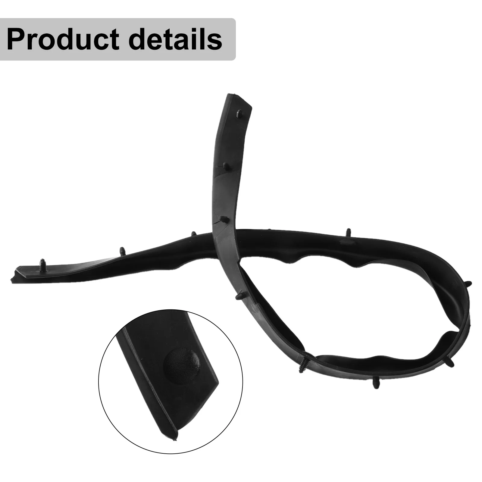 

Front Bumper Trim Front Bumper Cross Trim Car Exterior Accessory Anti-corrosion High-quality Materials Quick To Install