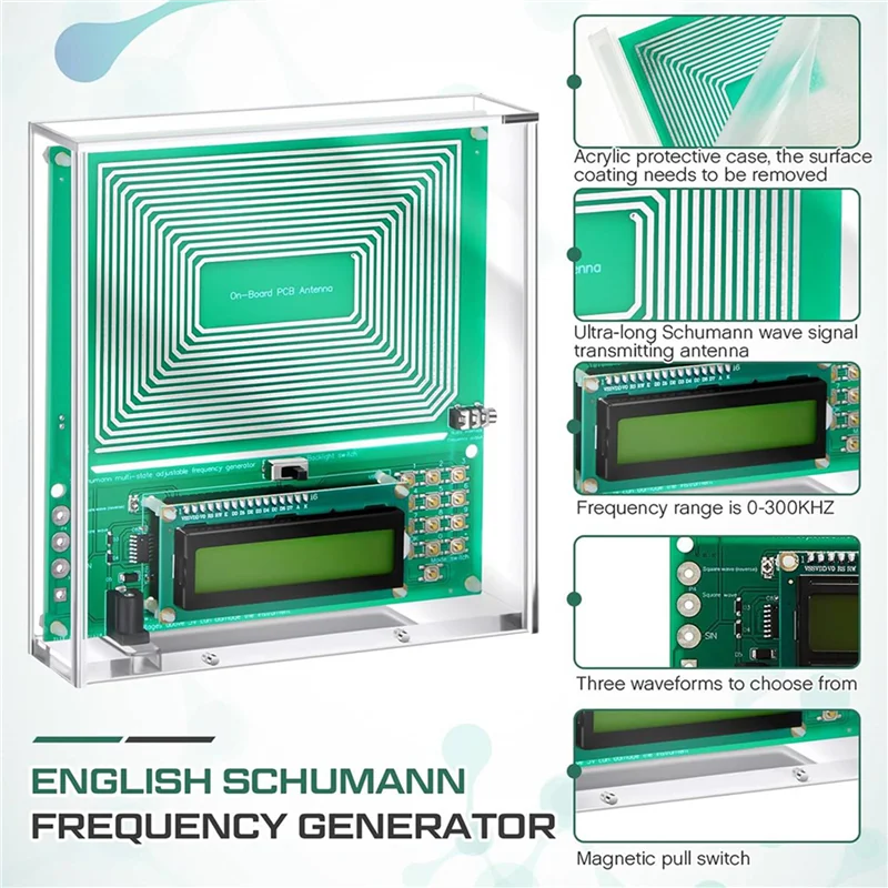 

ABZC-2X 0.01-30000Hz Adjustable Sine Wave Resonance Generator Ultra Low Frequency Generator Resonator Sound Frequency Machine