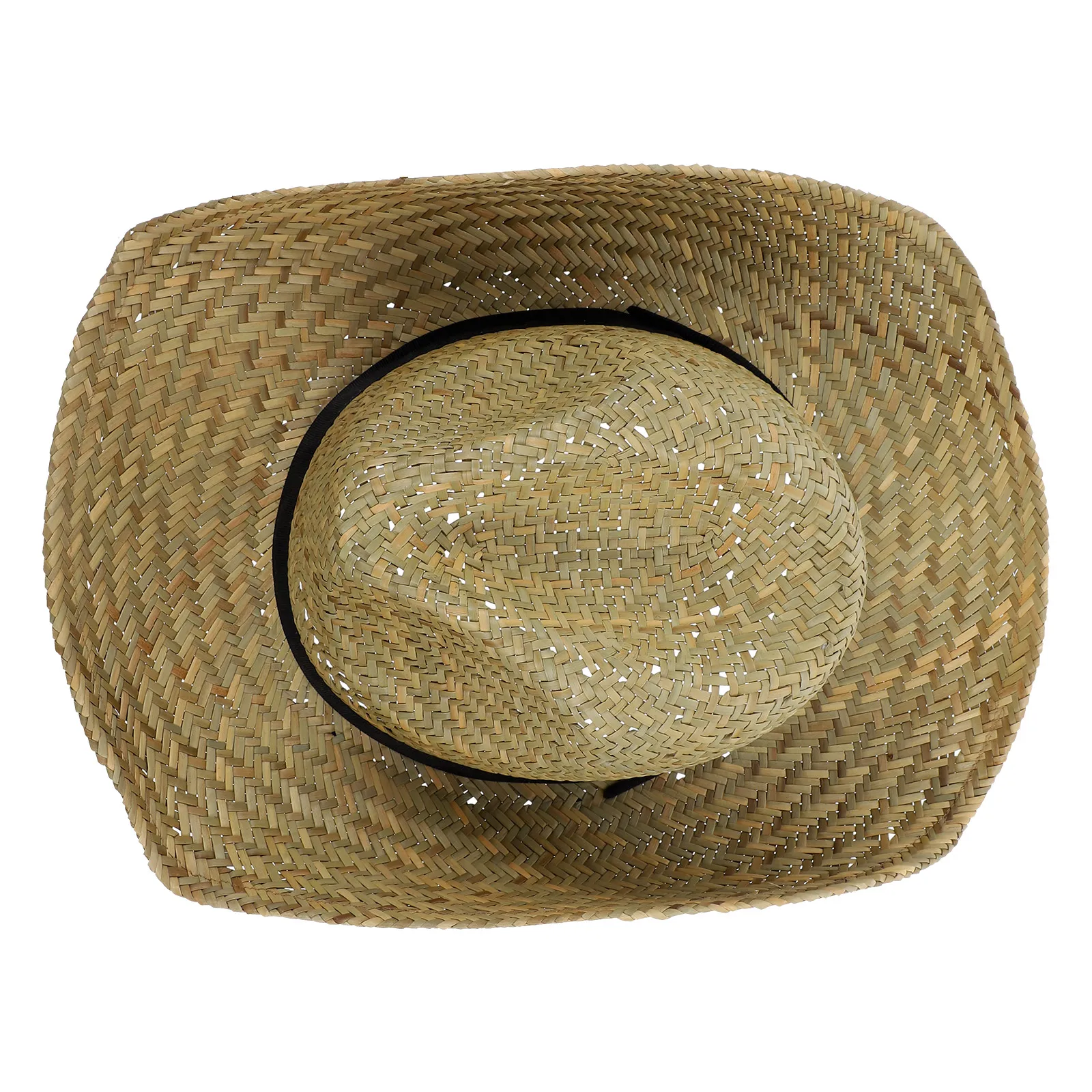 

Cowboy Straw Hat for Men Lightweight Wide Brim Sun Protection Natural Outdoor Party Farmer Costume Western Style