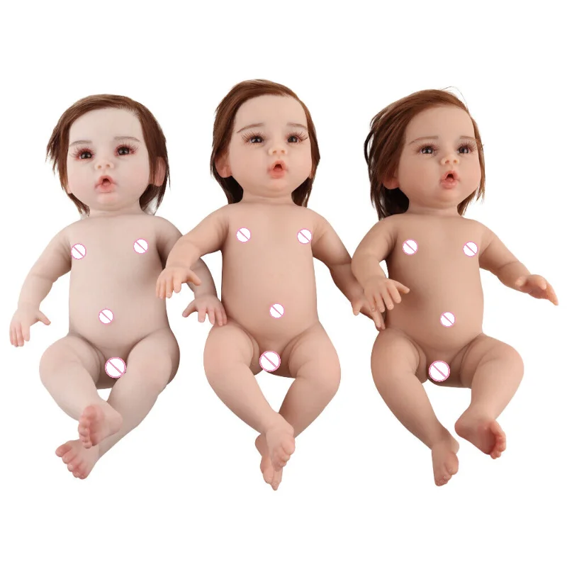 

47cm Silicone Baby Girl/boy Rebirth Doll 3 Colors Newborn Baby Toy Birthday Gift for Boys and Girls