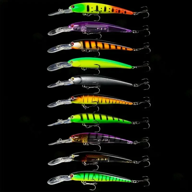 Imagem -03 - Engrenagem de Pesca ao ar Livre 12cm 10g Minnow Bandidos Pesca Wobbler Isca Artificial Duro Isca Corrico Isca Flutuante 10 Peças