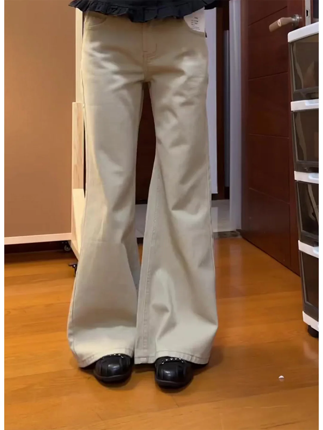 

Summer 2026 American Retro Khaki Straight Leg Jeans Women's plus Size Slimming Wide Leg Pants Casual High Waist Denim Jeans