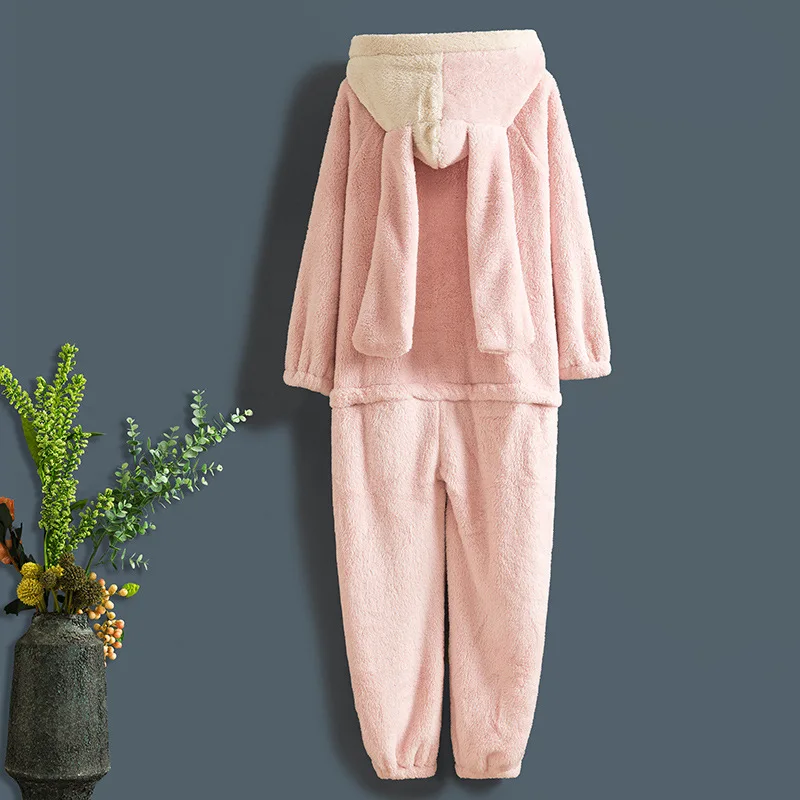 Menina inverno quente dos desenhos animados animal uma peça pijamas poliéster confortável adorável feminino coração lazer usar cosplay com um fecho