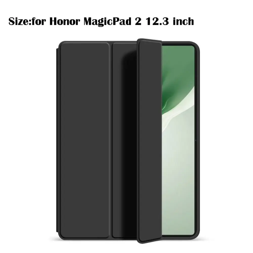 New Tri-Folding Stand Tablet Case Multi-Angle Viewing Shockproof Tablet Funda Silicone Anti Scratch to Honor MagicPad 2 12.3inch