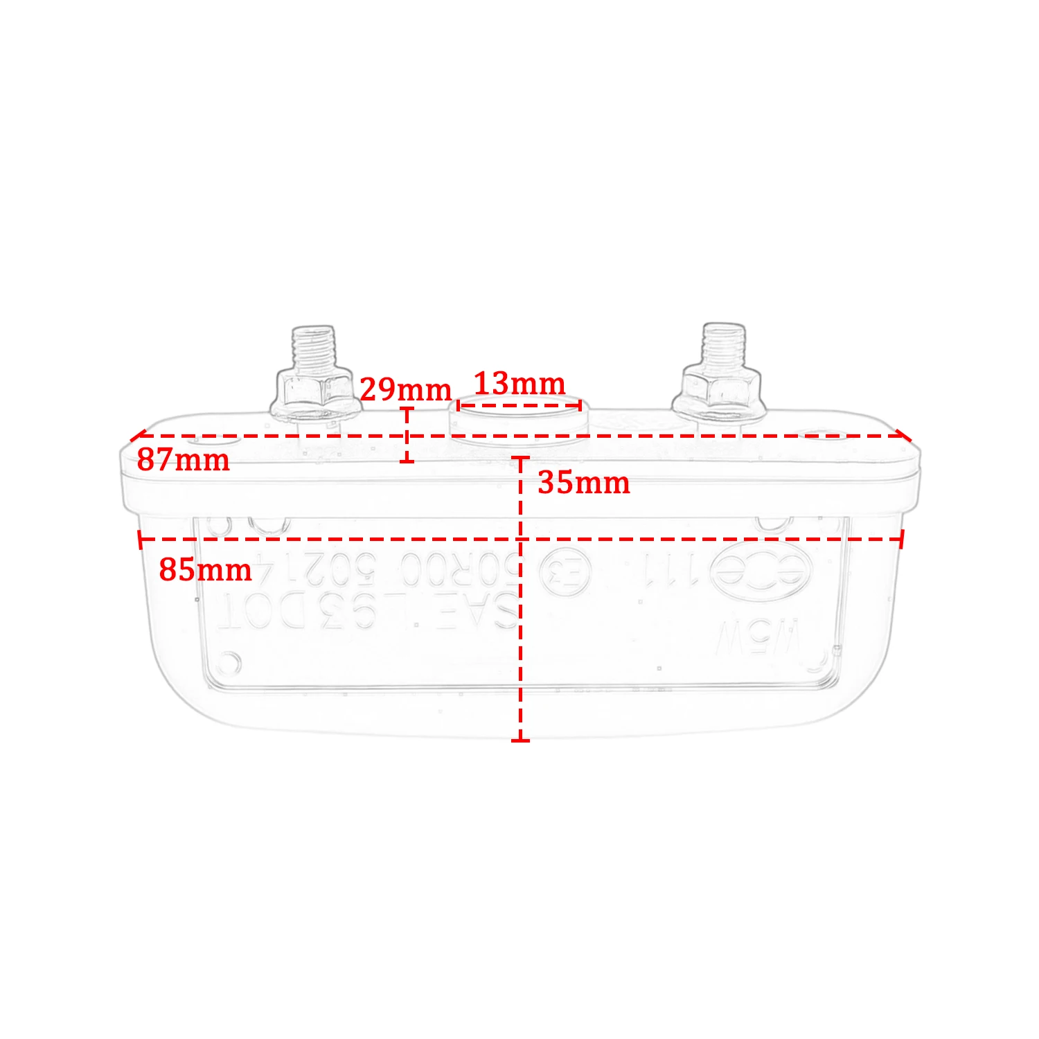 Motorcycle Rear License Plate Light Housing Accessories For BMW F750GS F800GS F850GS F900GS C400GT Registration Plate Lamp Case