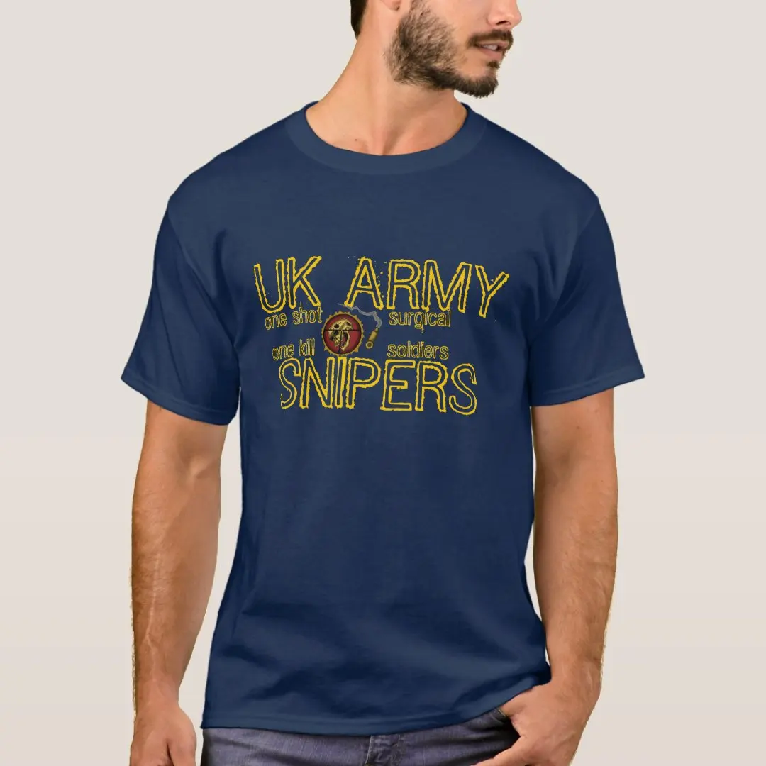 One Shot, One Kill. UK Army Sniper Surgical Soldiers T-Shirt 100% Cotton O-Neck Short Sleeve Summer Casual Mens T-shirt