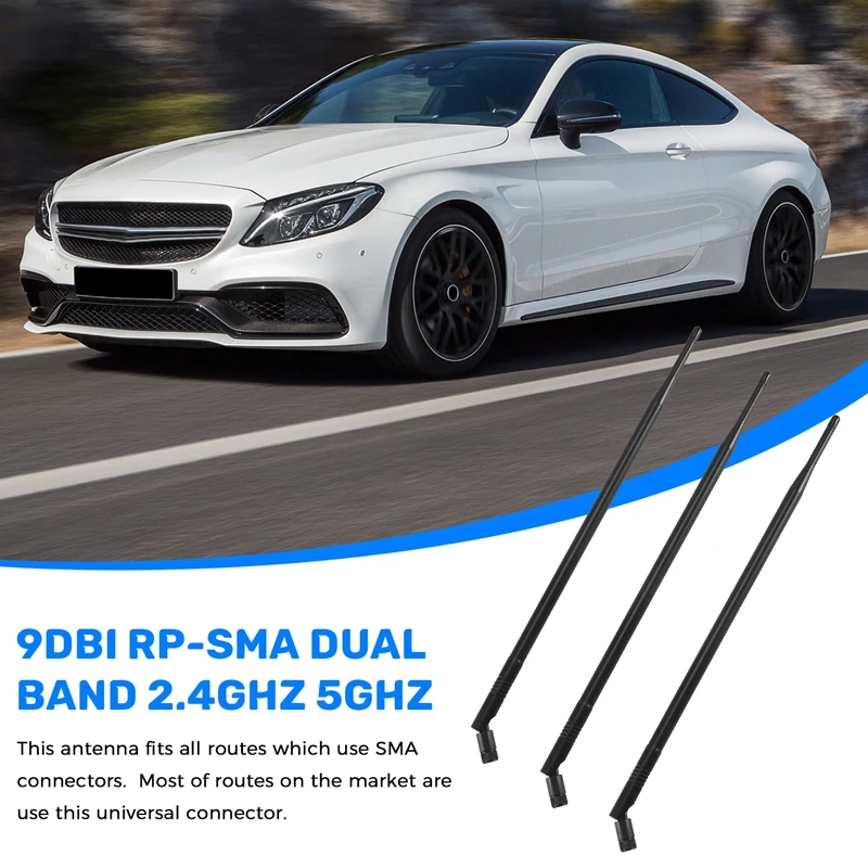 ASMA-3PCS 9Dbi RP-S…