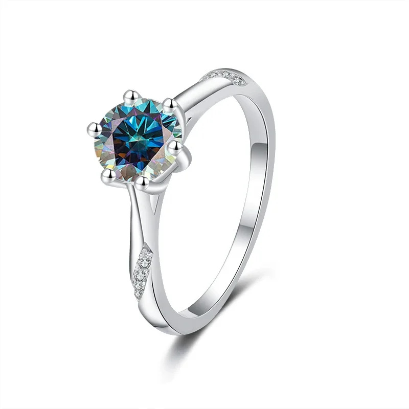 

ZFSILVER Silver s925 Fashion Fine Trendy Luxury Moissanite Design Paw 6 Rings For Charms Women Party Wedding Jewelry Gift QCJ004