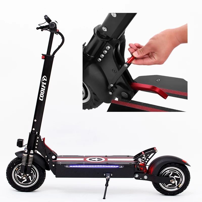 Novo motor 1600w scooter elétrico de motor duplo 2024 skate elétrico e scooter 40 graus ângulo escalada cidade scooter elétrico