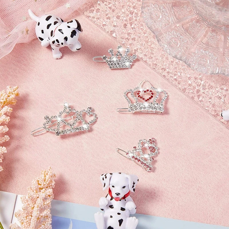 Pet Lovely Hairpins Dog Accessories Pet Dog Bows Hair Clips for Puppy Dogs Cat Yorkie Teddy Hair Grooming Pet Hair Accessories