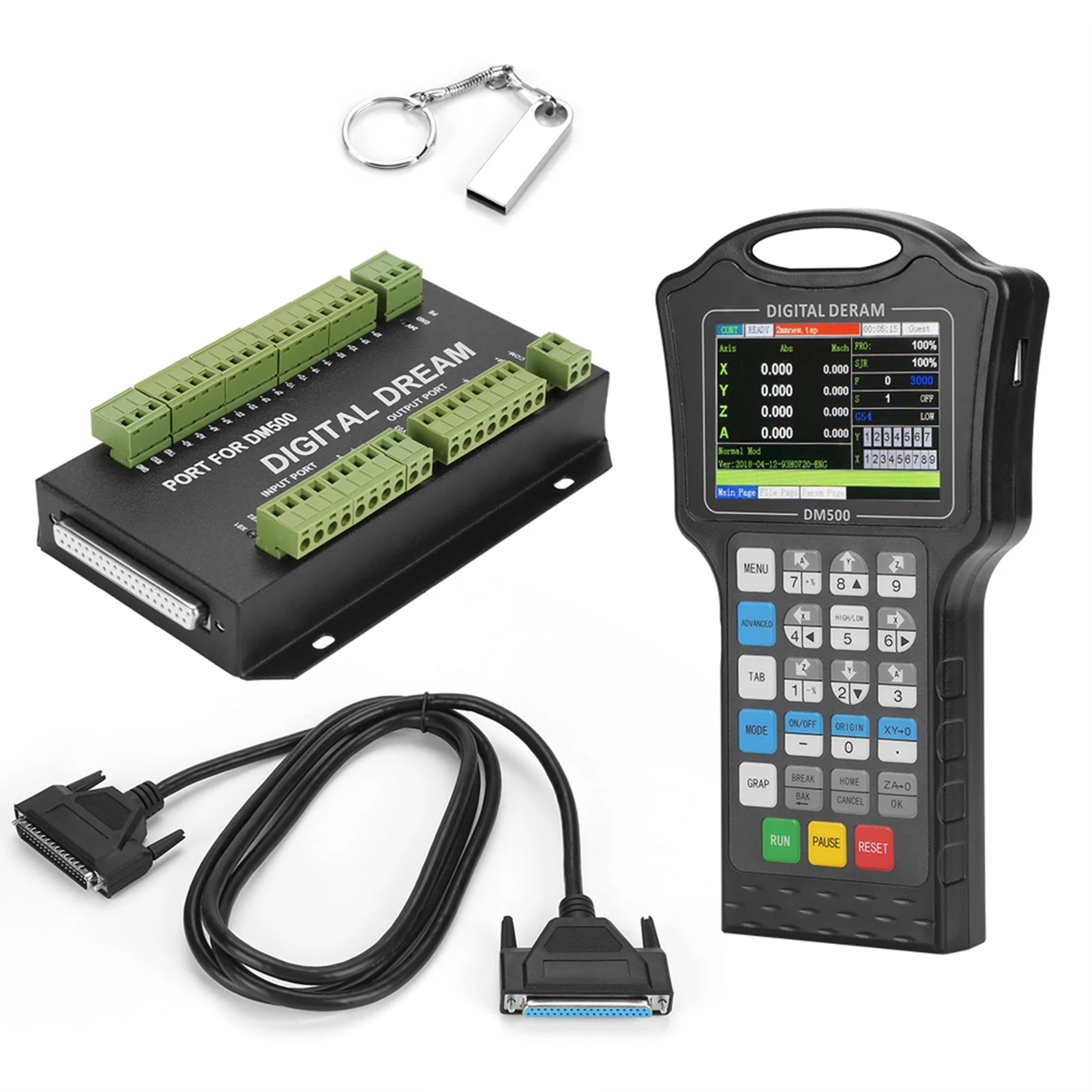 1 Set Handheld 3/4 Controller CNC-Steuerungssystem für Router Graveur Controller Handheld Controller Graveur Control System