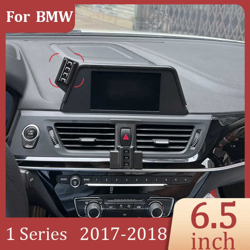 For BMW 1 Series 2017-2018 car mobile navigation bracket DIY projection screen wireless charger Screen 6.5 Inch Fixed Base