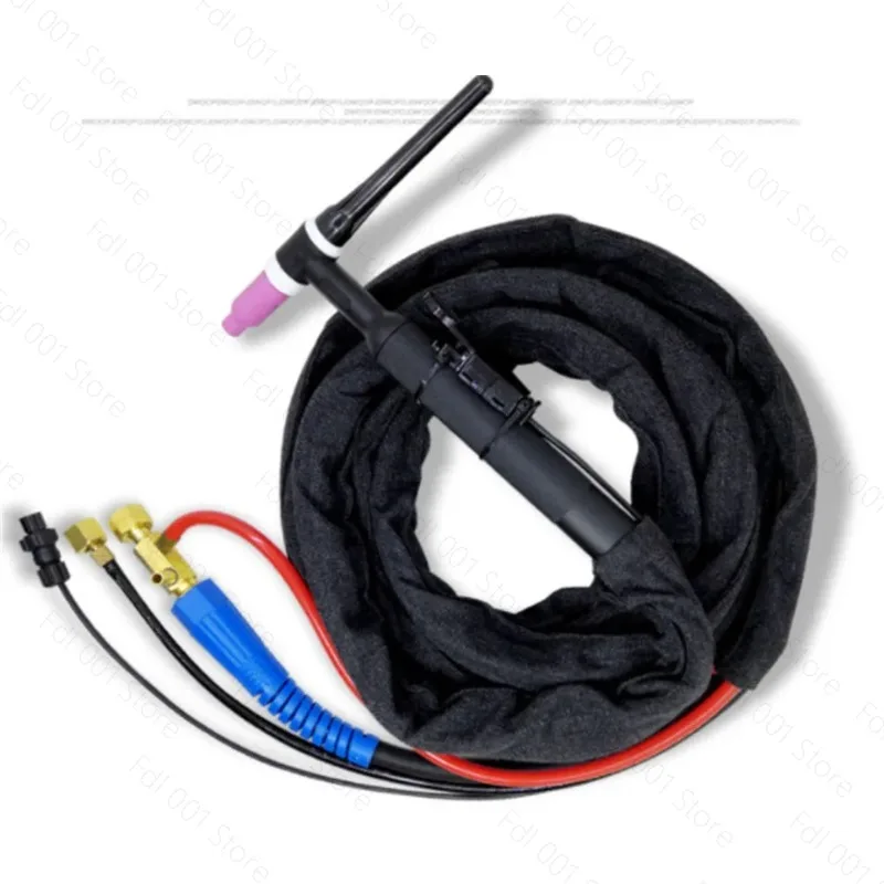 Water Cooled Argon Arc Welding Gun M16 Nuts Stainless Steel Circulating Water Cooling Argon Arc Line 2M 4M WP-18