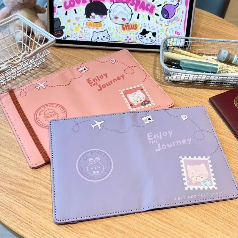 Cinta dan Deepspace Uniseks Sampul Paspor Pesawat Xavier Zayne Rafayel Ralayo Sylus Casing Paspor Perjalanan Casing Dompet Kulit