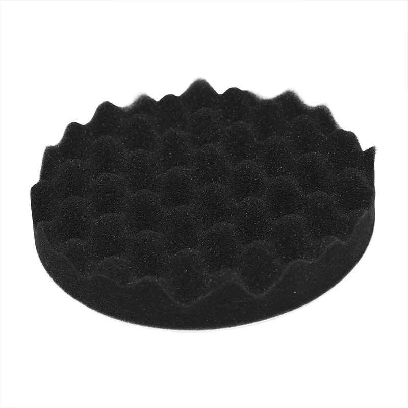 Imagem -06 - Soft Wave Foam Polishing Sponge Pads Kit Waffle Pad Car Wash Limpeza Detalhando Ferramenta Polidor de Carro 150 mm 180 mm Pcs